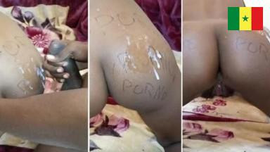 2e ejaculation cette foi ci sur les petites fesses de eva jessica fall (cameraman bi tamit seuf si barkélou nak)