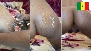 2e ejaculation cette foi ci sur les petites fesses de eva jessica fall (cameraman bi tamit seuf si barkélou nak)